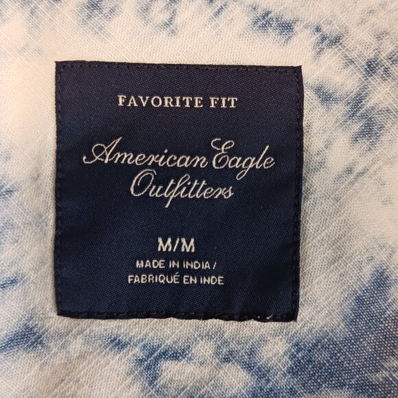 American Eagle Outfitters, Western Style, Tie Dye, Snap Front Shirt, Medium - Picture 2 of 16